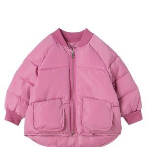 Zara kids Rib Trim Puffer Coat